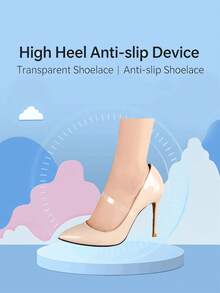Correas antideslizantes para tacones altos de mujer, fijador de zapatos transparente e invisible, evita que los zapatos se resbalen, adecuado para tacones de aguja - transparente - Ver 9