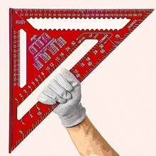 1pc Acrylic 2D Flat Angle Ruler - Triangle Ruler With Serrated Edge, Suitable For Precise Measurement, Home Decoration And Design Projects, Multifunctional Tool, All Season - A - View 3