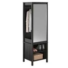 Ameriwood Home Wimberly Wardrobe With Mirror, Black Oak - Sồi đen - Xem 11