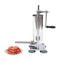SENDERPICK 3L Commercial Sausage Stuffer Meat Filler Machine Stainless Steel+ Filling Tubes - Silver - View 4