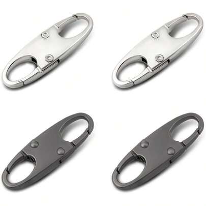 4PCS Zipper Clips Anti Theft - Double Opening Small S Carabiner Clip, Zipper Locks Anti Theft, Holding Zipper Closed Backpacks/Keychain/Luggage, Zipper Pull