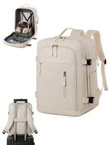 Myco Travel Bag Luggage Bag 40*25*20, Flight-Approved Multi-Functional Backpack, Women's Backpack, Vacuum Compression Bags With Vacuum Pump, Space-Saving Organizer, Frees Up 50% Of Space, Increased Storage, Vacuum Bag Backpack Combo Set - Rectangle - View 4