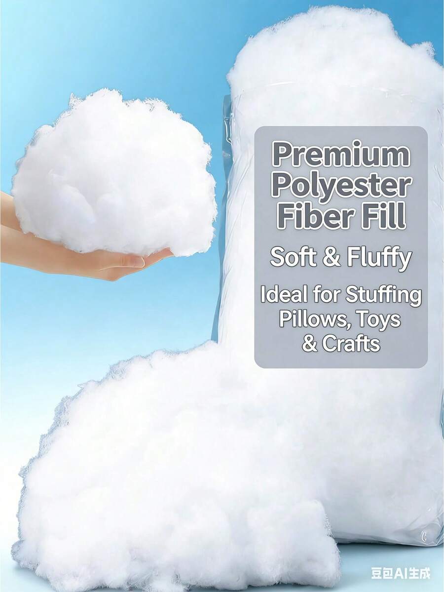 1 Stück hochwertige Polyesterfaser Füllung, weißes Premium Füllmaterial für DIY und Stopfen, seidenähnliche Faser, Plüschpuppen Baumwolle, hypoallergene Polyesterfaser Füllung, Einweihungsgeschenk, sehr elastische Füllbaumwolle, große Kapazität, weich und flauschig, verschiedene Größen erhältlich