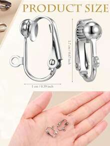 Clip-On Earring Converter With Easy Open Loop For DIY Earring And Turn Any Studs Or Pierced Into Clip On - Multicolor - View 2