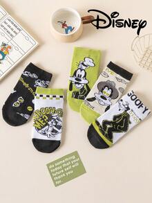 Disney 5双装男女通用袜子，米奇、米妮、唐老鸭、黛丝主题，透气舒适，时尚新奇袜子，夏季礼物 - 彩色 - 查看 11