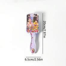 K-POP Style Girl's Air Cushion Massage Comb, Fashionable Scalp Massage Brush, Anti-Static, Durable ABS Handle, Nylon Bristles, Suitable For All Hair Types, Premium Air Cushion Brush - Multicolor - View 6