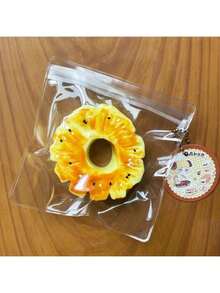 2个装弹性逼真烤菠萝片减压玩具 - 完美的生日礼物、赠品、收藏品、爱好品、送礼佳品 - 彩色 - 查看 6