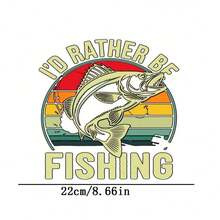 1pc/2pcs/3pcs Fish Heat Transfer Printing Patch, DIY Ironing Fabric Sticker, Suitable For T-Shirts, Hoodies, Baseball Caps, Canvas Bags - L+S - View 3