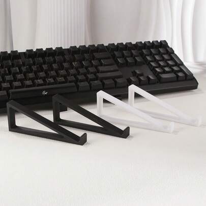 2 件装节省空间键盘支架，符合人体工学的键盘托架，适用于闲置键盘，20° 可调节角度，防滑底座，带来舒适的打字体验，适用于大多数 104.6 英寸以下的键盘，办公和家庭工作空间配件，结构坚固