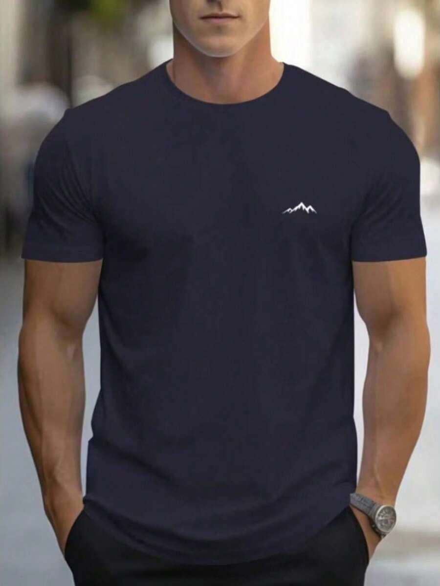 Everest Basic Men's T-Shirt - Màu xanh hải quân - Xem 1