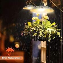 1pc Solar Hanging Light, Waterproof Solar LED Lamp With Dual Heads, Decorative Solar Light With Remote Control, For Indoor Shed, Barn, Room And Outdoor Use - Black - View 4