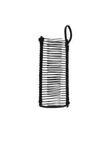 1个极简黑色香蕉发夹梳，高弹力多功能复古香蕉夹，适合日常通勤、派对等场合。 - 黑色 - 查看 7