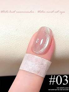 12毫升/瓶 蜜桃猫眼系列指甲油 蓝色指甲 红色指甲 裸粉色 玻璃珠 2026新款 纯水闪亮水晶冰透明猫眼磁性凝胶指甲油 春夏美甲流行玻璃粉猫眼美甲 适用于脚趾甲 美甲沙龙DIY - 彩色 - 查看 5