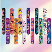 12/24条装 K-POP 动漫风格弹力手环，卡通人物可拆卸手环，生日派对小礼物，拍照道具，圣诞礼物，情人节礼物，复活节彩蛋填充物 - 彩色 - 查看 6