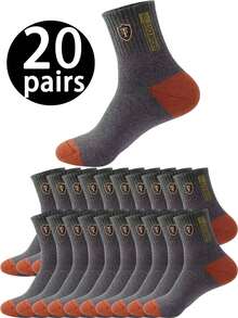 1 Paar/5 Paar/10 Paar/20 Paar Herren Knöchelsocken, unisex Socken geeignet für den täglichen Gebrauch, feuchtigkeitsableitend, geruchshemmend, atmungsaktiv für Laufen, Fitness, Sport, Radfahren, Sommer - Verschiedenfarbig - Übersicht 21