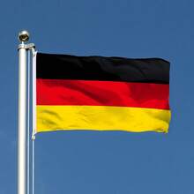 1pc Double Side Printed Germany Flag - Bright, UV Fade Resistant Polyester, Perfect For Outdoor Holiday Decoration & Enthusiastic National Pride! - German - View 2