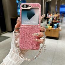 1pc Foldable Lace Side Buckle Phone Case With Lanyard & Wrist Strap, Portable Protective Cover Compatible With Samsung Galaxy Z Flip7, Z FE, Z Flip6, RAZR 50/50 Ultra, RAZR 60/60 Ultra - Multicolor - View 38