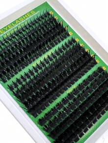 Spikes Lash Cluster Eyelash Extensions60D 100D 160D Thick Spiky Individuals Lashes 10-18mm Mega Wispy Eyelash Extension Fluff DIY D Curly Lash Extension Unique Spiky Cluster Eyelash Extensions Anime Individuals Fairy Cluster Lashes 8-18mm 260pcs DIY At Home - DD - 查看 6