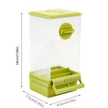 Transparent Bird Cage Hanging Food Bowl, Anti-Splash External Bird Feeder, Parrot Water Feeder, Bird Feeding Supplies, Parrot Automatic Feeding Grain Shell Separation Tiger Skin Phoenix Anti-Spill Hanging Style Anti-Splash Anti-Spill All-In-One Feeder - None - View 2