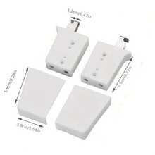 2/4 Pcs Hanging Bracket & Wall Hanger Plate Set Kitchen Cabinet Cupboard Wall Mounting & Overhead Wall Hanging 60KG Load Capacity - Hanging Bracket -2 Pcs - View 2