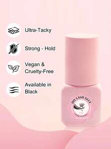 5ml Eyelash Extension Glue & 5g Eyelash Glue Remover, Fast Drying, Strong Bonding, Low Irritation Eyelash Glue, Lasts 13-16 Days - Black - View 4