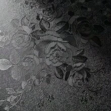 1 Roll Of Black Rose Flower Vinyl Film - Self-Adhesive Removable Wallpaper With Rose Flower Pattern, Easy To Install, Black Rose Style (No Glue Required). Black Flower Self-Adhesive Wallpaper Is Suitable For Bedroom, Kitchen Splash Boards, Countertops, And Walls. - Black - View 13