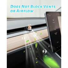 2Pcs Air Freshener Adapter For Tesla Airs Vent Premium Silicone Tesla Air Fresheners Adapter For 2025-2026 New Model Y Juniper And 2024-2025  Highland Air Freshener Not Included - 黑色 - 查看 5