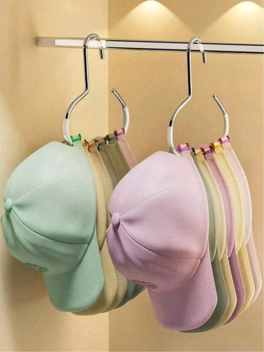 Random Color Hat Storage Organizer, Dorm Closet Hanging Hat Rack, Multi-Functional Hat Display Stand, Travel Essential, College Dorm Essential