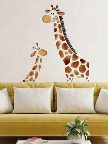 可移除防水可撕式波西米亚风格斑马一家墙贴，适用于婴儿房、儿童房、游戏室 - 1PC - 查看 5