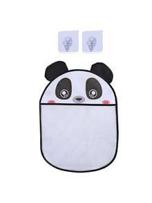 Cute Animal Theme Bathroom Toy Storage Basket, Large Capacity Cartoon Animal Toy Storage Basket, Mesh Hanging Storage Bag, Bathroom Cartoon Miscellaneous Storage Hanging Bag, Bathroom Toy Storage Net Bag, Bathroom Hanging Bag, Household Storage Bag, Suitable For Bathroom And Playroom Water Toy Storage, Bathing Supplies Basket, Indoor Decor, Kitchen Essentials, Bathroom Decor - Multicolor - View 16