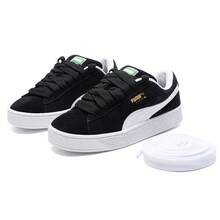 Puma Giày thể thao unisex bằng da lộn cỡ XL, thoải mái và nhẹ, Mã sản phẩm: 395205-02 - Đen-Puma Trắng - Xem 8