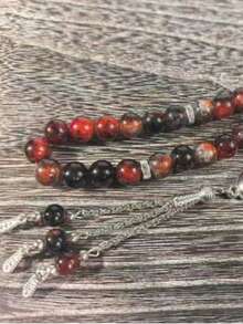 33pcs 10mm Muslim Prayer Beads Tasbih Bracelet - Multicolor - View 4