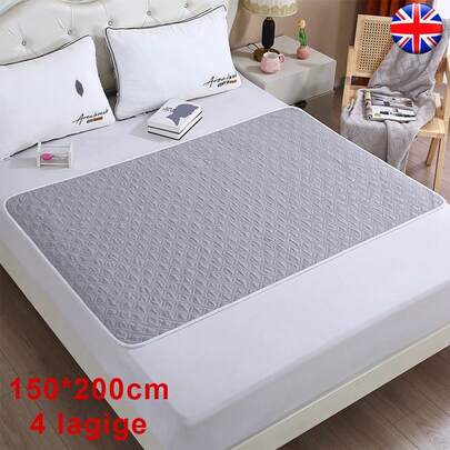 150*200cm Reusable Waterproof Mattress Pad | Washable Bed Protector For Incontinence | Leak-Proof Underpad For Adults, Kids, Elderly, Postpartum & Pets, Breathable & Soft