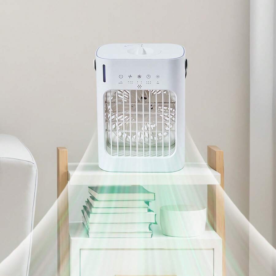 Ventilatori portatili - Serbatoio acqua da 700 ml, 7 colori luce - Visualizzare 1