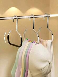 Random Color Hat Storage Organizer, Dorm Closet Hanging Hat Rack, Multi-Functional Hat Display Stand, Travel Essential, College Dorm Essential - Multicolor - View 6
