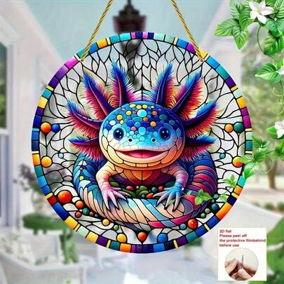 2D Flat Single Piece Mexican Sunfish Catcher, Dyed Acrylic Plaque, Easter Gift, Spring Decor, Decorative Plaque, Window Hanging, Wreath Center Decor, High Definition Printed Art, Wall Decor, No Electricity Required