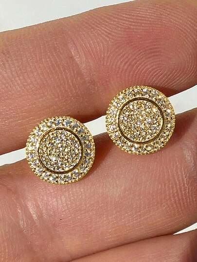 1对浪漫立方氧化锆耳钉，女士珠宝礼物，适合婚礼、订婚、周年纪念、派对、情人节等场合