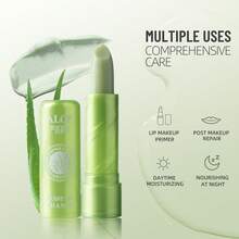 Natural Aloe Temperature Change Color Lip Balm Long Lasting Moistourizing Lip Makeup 2.8g/Piece - Nha đam - Xem 4