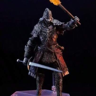 Highly Exquisite Elden Ring Character Model Figurine, Premium MaxFactory Figma 624 Elden Ring White Wolf Warrior Old Man Posable Action Figure Collectible, Fully Articulated