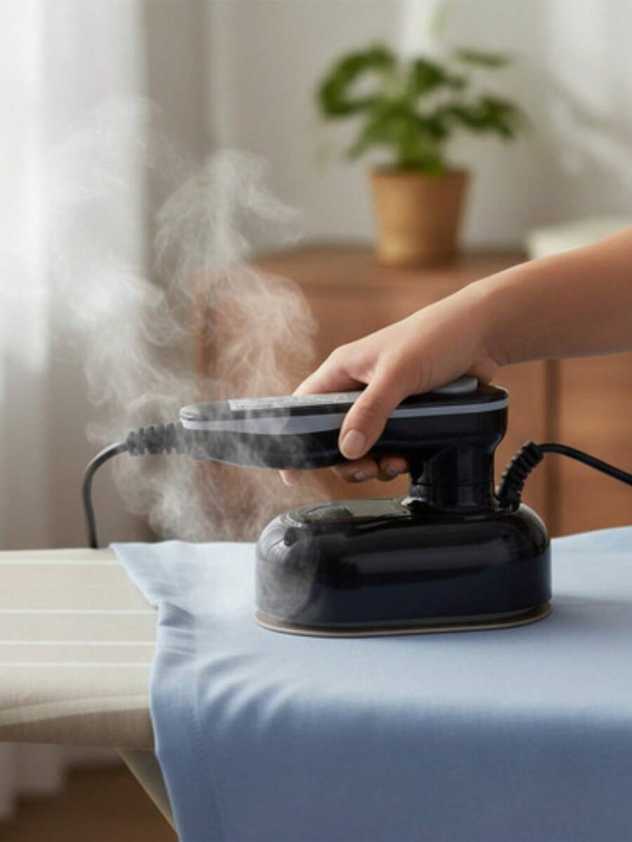 Mini Portable Steam Iron, Dual Voltage, Black, 127/220V - Black - View 1