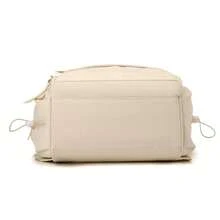 1 pieza Mochila tipo bolso de maternidad con múltiples compartimentos, cierre con cremallera, de estilo minimalista, de metal, nailon impermeable y gran capacidad, para viajes y uso diario de madres e hijos - Multicolor - Ver 7
