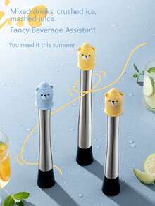 Stainless Steel Crushed Ice Cream Mixing Palette (Random Color) - View 6
