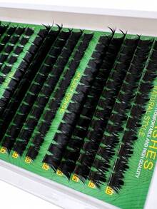 160D 200D 300D Spikes Lash Cluster Eyelash Extensions Thick Spiky Individuals Lashes 10-18mm Mega Wispy Eyelash Extension Fluff DIY D Curly Lash Extension Unique Spiky Cluster Eyelash Extensions Anime Individuals Fairy Cluster Lashes 8-18mm 180pcs DIY At Home - DD - 查看 8