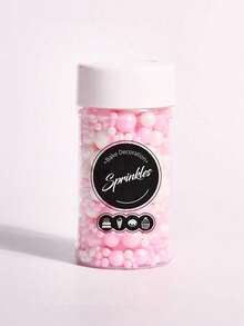 85g/3oz Chispas Blancas para Decoración de Pasteles, Cuentas Redondas de Tamaño Mixto para Decoración de Horneado, Adecuadas para Decoración de Pasteles de Boda, Decoración de Fiestas, Helados, Cupcakes, Galletas Horneadas, Decoración de Pasteles de Cumpleaños para Fiestas de Cumpleaños, Solo para Decoración - Multicolor - Ver 6
