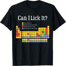 Can I Lick It Perio Table Tea Student Girls T-Shirt.Jpg - Black - View 1