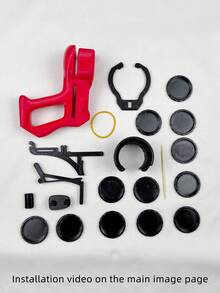 3D Printed Mini 12-Shot Flying Disc Launcher Prop, Easy No-Glue Assembly Battery-Free Outdoor Party Toy, Perfect Gift - Multicolor - View 9