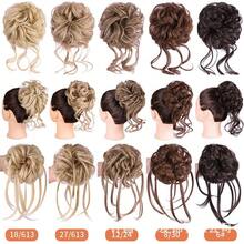 Hairdo Extensions, Messy Curls, Elastic Hair Rings, Synthetic Hair Buns, Donuts, And Hair Clips Are Suitable For Women And Girls - Multicolor - View 5