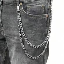 1条时尚银色裤链，可作包链，适合搭配牛仔裤；另有吸睛的竹制铁艺裤链，四季皆宜。 - 銀色 - 查看 3