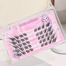 DOUDOUTIAN Basf Fox Tail Oblique Fly False Eyelashes, 40 Clusters, Self-Adhesive, DIY Detachable Segmented Design, C-Curl For Natural Everyday Look, Beginner-Friendly, Length 10mm-13mm - C - View 6