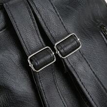 2026 New Elegant PU Leather Women Backpack, Fashion Anti-Theft In Black, Blue, Red, Brown, Large Capacity Commuter Travel Bag With Adjustable Shoulder Strap And Zipper Closure - Multicolor - View 4